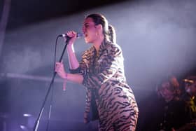 Nadine Shah and her impressive backing band on stage at Deer Shed Festival in North Yorkshire. (Picture by Andrew Benge)