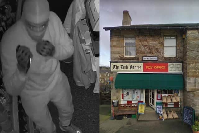North Yorkshire Police are investigating a burglary at Dale Stores where money and stamps were stolen