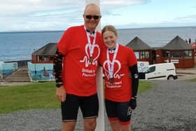 Father and daughter duo Martin and Jasmine Hobson have cycled from Lands End to John O’Groats and raised over £2,000 for the British Heart Foundation
