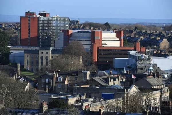 The convention centre pictured in Harrogate's skyline.