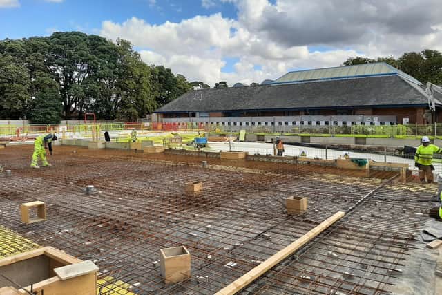 Foundations have been set for the new Knaresborough Leisure Centre.