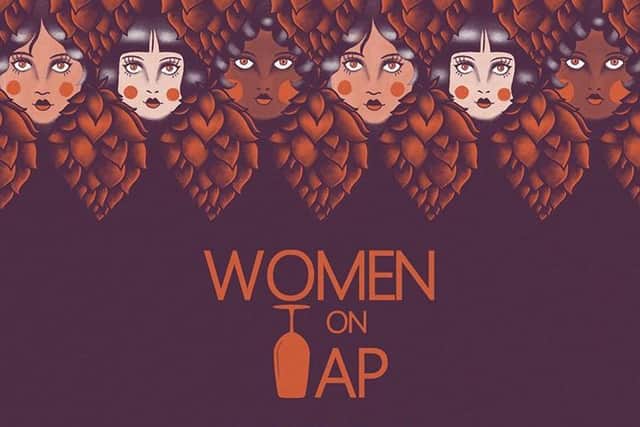 Harrogate's Women On Tap Festival 2021 - Part of the poster designed by Hannah Lyons.