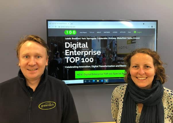 Green-tech's online manager Dan Burton and marketing director Kate Humes.