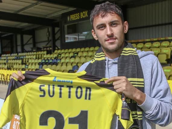 Levi Sutton signed for Harrogate Town on a month-long loan deal back in August 2018. Picture: Matt Kirkham
