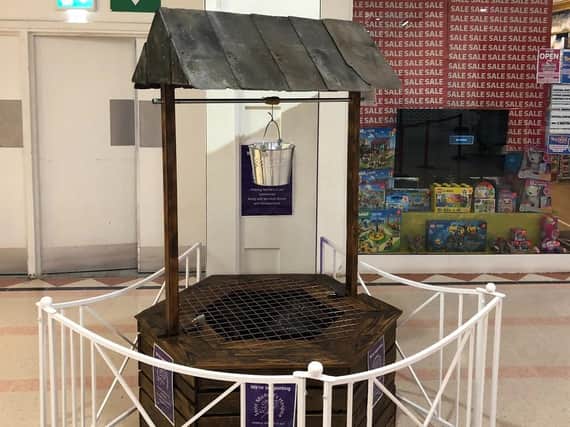 Victoria Shopping Centre in Harrogate has installed of a new wishing well for a local charity.