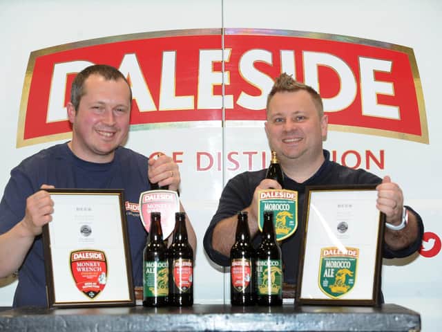 Daleside Brewery in Harrogate wins two major awards in London - Head Brewer Rob Millichamp and General Manager Adam Cox. (Picture Gerard Binks)