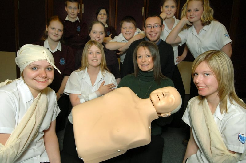 Graham School pupils continue their First Aid training.