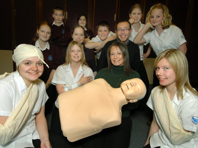 Graham School pupils continue their First Aid training.