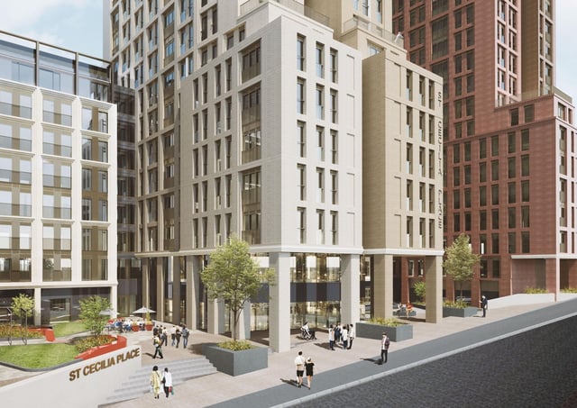 How the new mixed-use scheme at Quarry Hill will look.