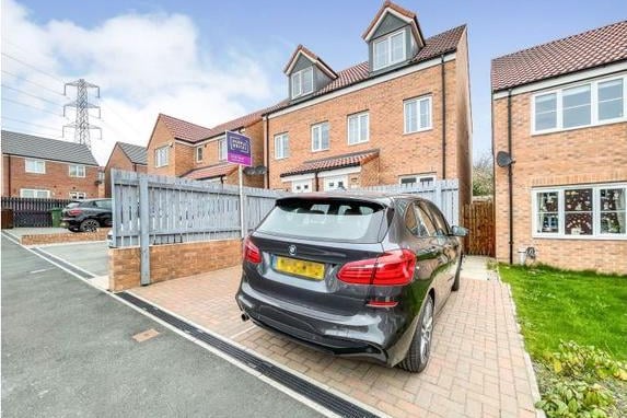 This three bed semi-detached house is on the market for £220,000, and described as perfect for first time buyers or families.