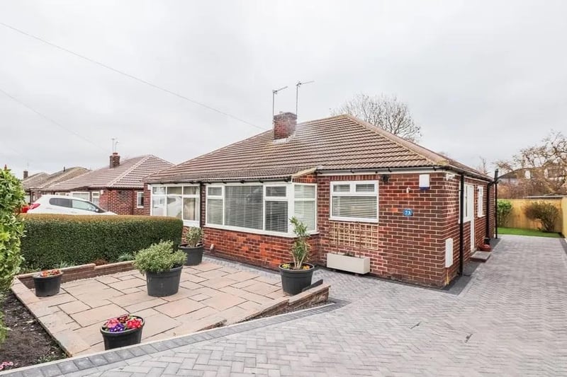 This two bed semi-detached bungalow is located on Potovens Lane, Lofthouse Gate, and is on the market for £225,000.