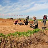 'Medieval' discovery at a building site outside Scotton. (Picture Gerard Binks)