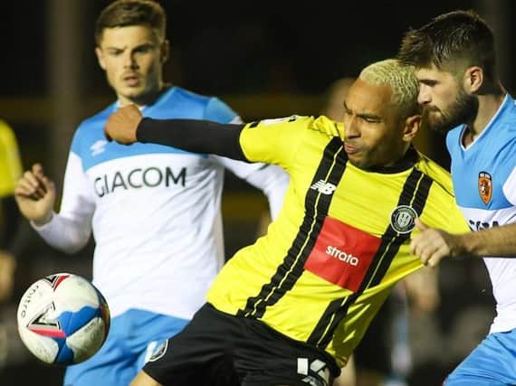 Brendan Kiernan is one of a number of Harrogate Town players who could be in line for a recall against Cambridge. Pictures: Matt Kirkham