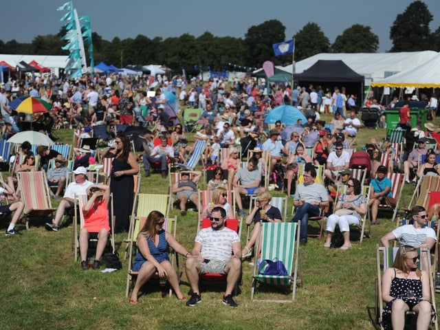 Flashback to a previous food and drink festival pre-Covid, this one took place at Ripley Castle.