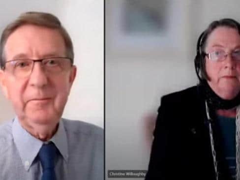 New Harrogate mayor councillor Trevor Chapman and his deputy councillor Christine Willoughby were voted in at a virtual annual meeting.