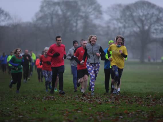 Flashback to runners in pre-Covid days taking part in Harrogate Parkrun which first took place in 2012.