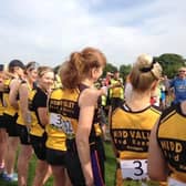 Nidd Valley Road Runners' Ladies Captain Sarah Staiano with other club members volunteering at at Harrogate Parkrun on the Stray in pre-Covid times.