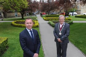 Harrogate District Chamber of Commerce's new chief executive David Simister, left, and the Chamber President, Martin Gerrard.