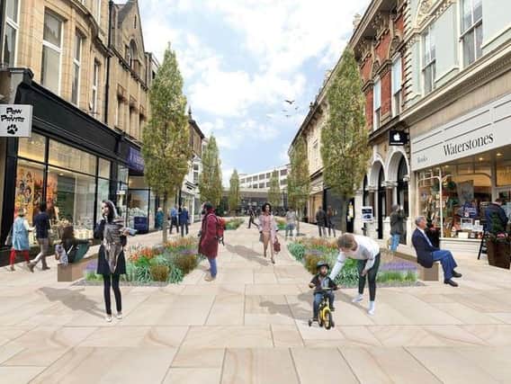Harrogate Gateway: This is how James Street could look if it is pedestrianised.
