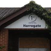 Site of a dispute - The former dental building on Wetherby Road in Harrogate which may become a Starbucks drive-thru. (Picture Gerard Binks)