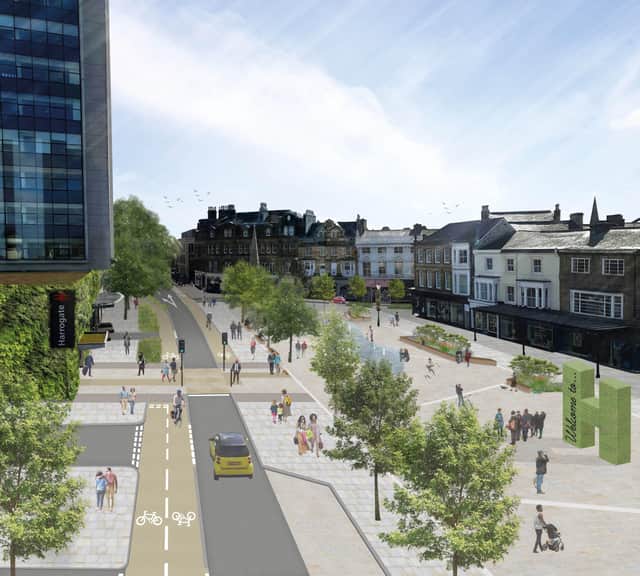 An impression of Station Parade reduced to one lane.