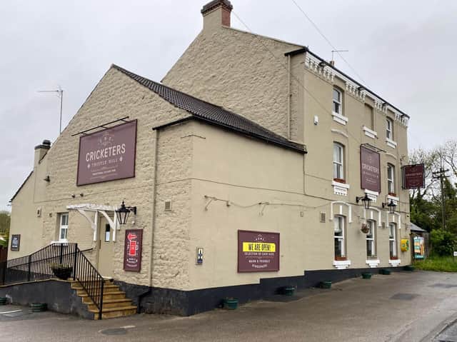 The Cricketers sits next to Knaresborough Forest Cricket Club on Thistle Hill.