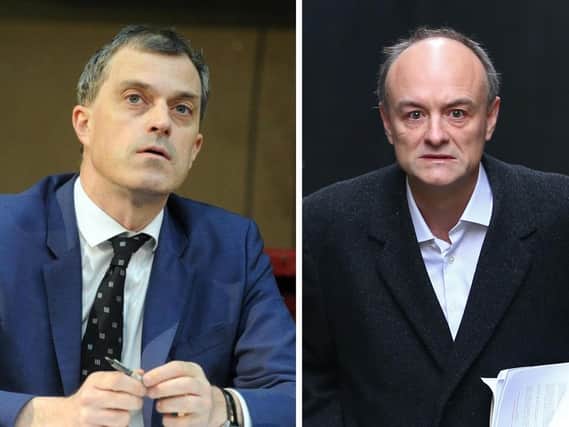 Ripon and Skipton MP Julian Smith (left) and the Prime Minister's former chief adviser Dominic Cummings (right). Photo: Getty.