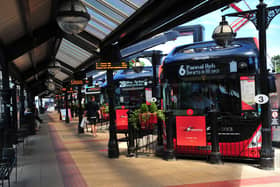 £1.5m has been awarded to accelerate upgrades to support increased use of electric buses, like this one already in service in the town. PHOTO: Gerard Binks.