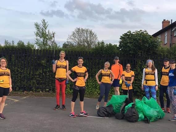Plogging - Nidd Valley Road Runners first had the idea of combining running with picking up litter last year.
