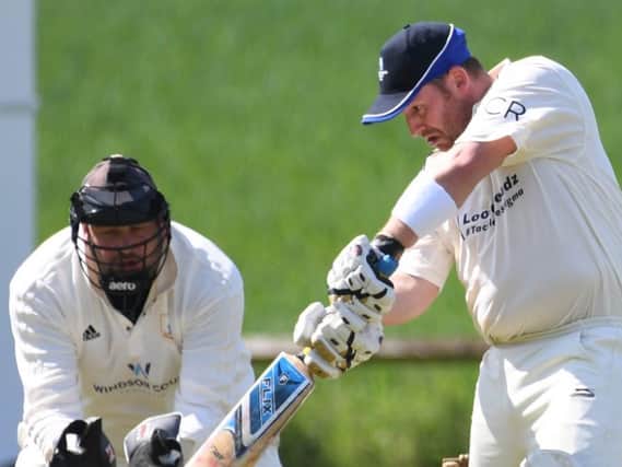Will Haines was in fine form with the bat during Blubberhouses' Theakston Nidderdale League Division One defeat to Goldsborough. Picture: Gerard Binks