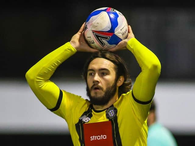 Dan Jones spent 2020/21 on loan at Harrogate Town from Salford City. Pictures: Matt Kirkham