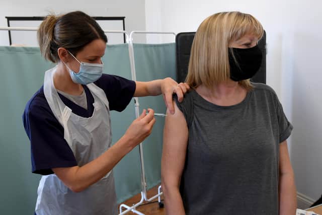 Vaccination boost. Picture Simon Hulme