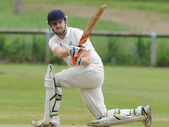 Jon Millward’s half-century helped Birstwith CC complete a final-ball victory overHelperby in Division One of the Theakston Nidderdale League. Picture: Gerard Binks