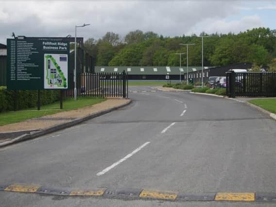 This is the entrance to Follifoot Ridge Business Park on Pannal Road. Photo: Follifoot Ridge Business Park.