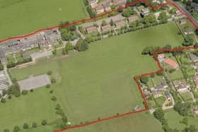 Part of the site of the proposed 200 new homes in Pannal Ash in Harrogate.