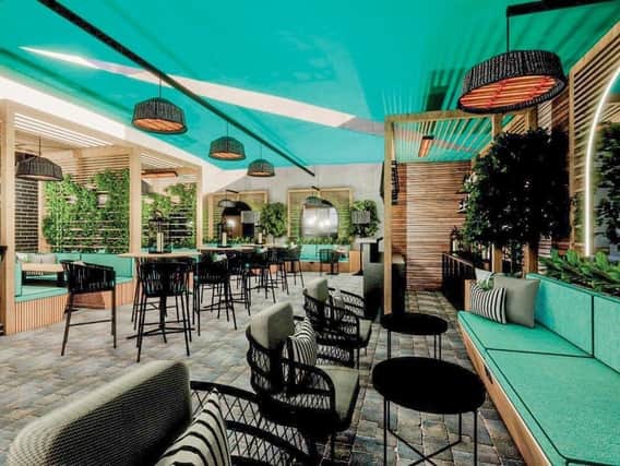 West Park Hotel's spectacular-looking new all-weather courtyard and bar in Harrogate after a major makeover.