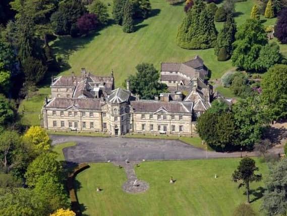 Grantley Hall from above.