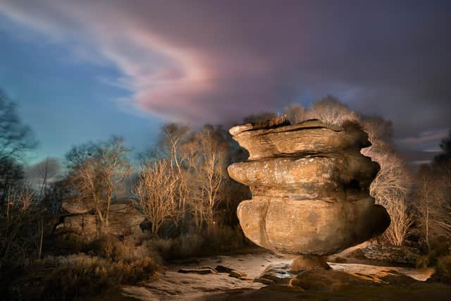 Brimham Rocks at night. Picture: Joe Cornish