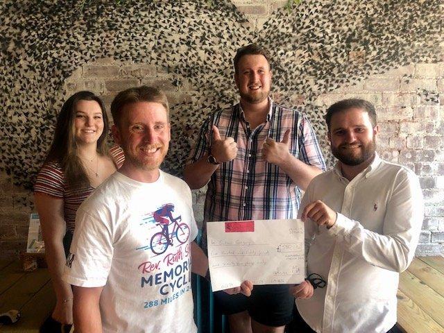 Harrogate bar Starling Independent Bar Café Kitchen's Simon Gregory who is taking on an epic bike challenge for charity.