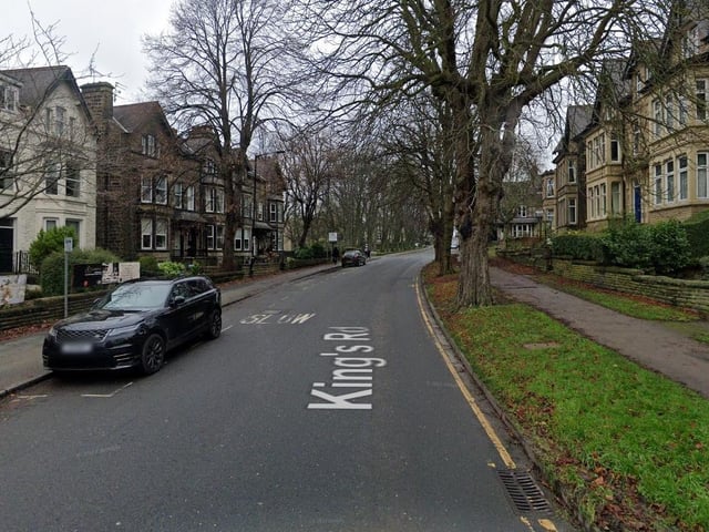 Kings Road, Harrogate, where a teenage girl was sexually assaulted