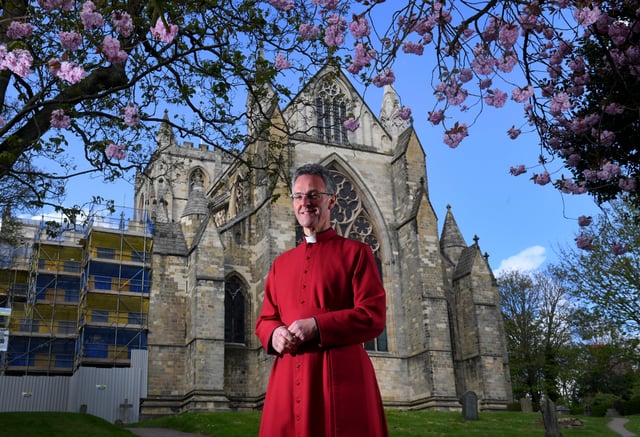 The Dean of Ripon John Dobson pictured at Ripon Cathedral..30th April 2021..Picture by Simon Hulme