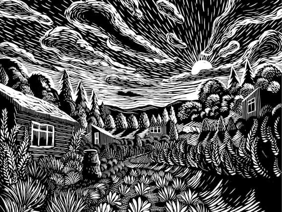 An illustration by Nick Hayes from Harrogate writer Rob Cowen's new book The Heeding which is published today.