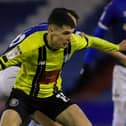 Connor Kirby in action for Harrogate Town against Oldham Athletic. Pictures: Matt Kirkham