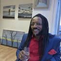 Artist Kevin George who has launched the Harrogate Upstairs Gallery (HUG).