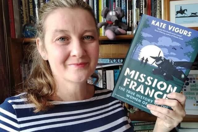 Historian and author Dr Kate Vigurs, a former student of St Aidan’s CE High School in Harrogate, whose new WW2 book is Mission France.