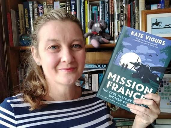 Historian and author Dr Kate Vigurs, a former student of St Aidan’s CE High School in Harrogate, whose new WW2 book is Mission France.