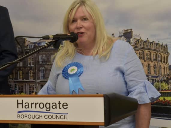 Knaresborough Conservative Coun Samantha Mearns who is stepping down for family reasons,