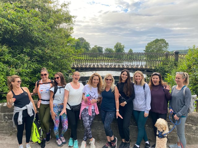 26 ladies from Harrogate will be walking a marathon on Sunday, July 4 to raise money for Saint Michael's Hospice and Candelighters charities.