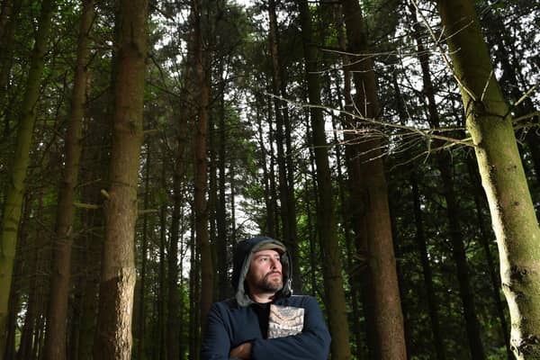 Created during Covid: Award-winning author Rob Cowen with his new book The Heeding. Picture by Gered Binks.