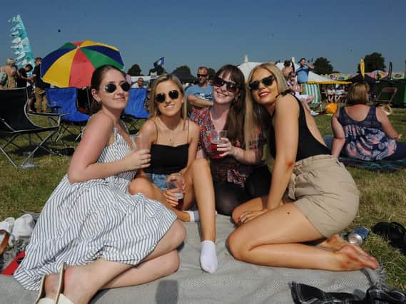 Flashback to a previous Harrogate Food & Drink Festival, this one at Ripley Castle in 2019 before the pandemic. Pictured are Alice Metcalf, Lydia Chandler, Mia Pattison and Fran Mallinson